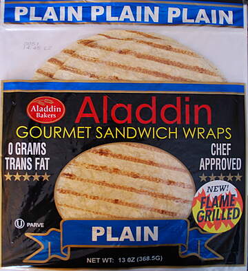 Aladdin Grilled Retail 10 inch Wrap Plain