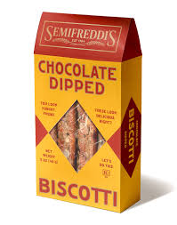 Semifreddi's Chocolate Dipped Almond Biscotti 4 pack