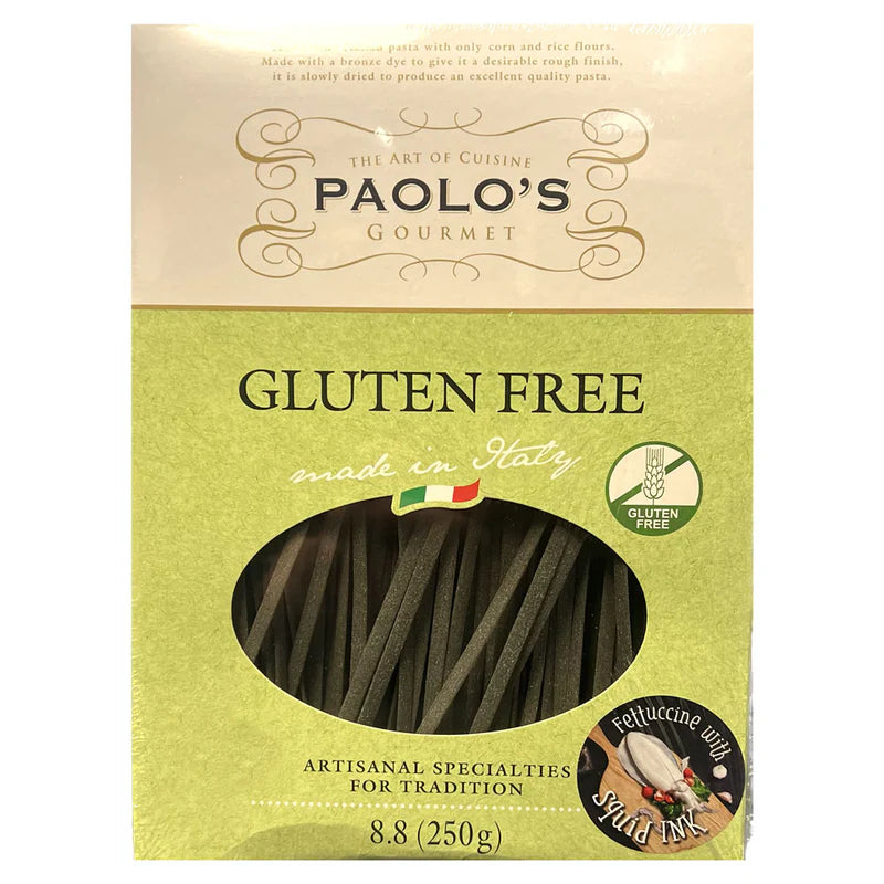 Paolos Fettuccine Squid ink Gluten Free
