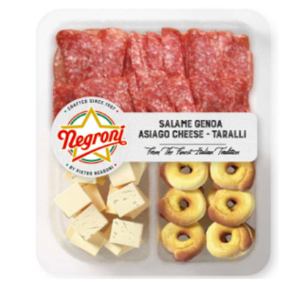Negroni Snack pack – Salami, Asiago cheese, & Taralli crackers