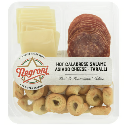 Negroni Snack Pack Hot Calabrese Asiago Taralli