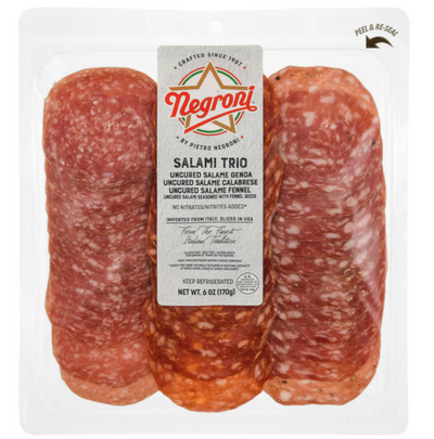 Negroni Salame Trio Genoa, Calabrese, Fennel