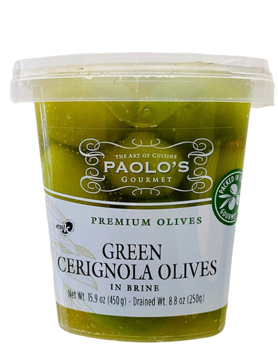 Paolos Olives Green Cerignola Plast. Cont.