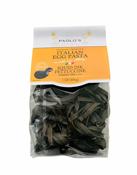 Paolos Squid INK Fettuccine EGG Nest