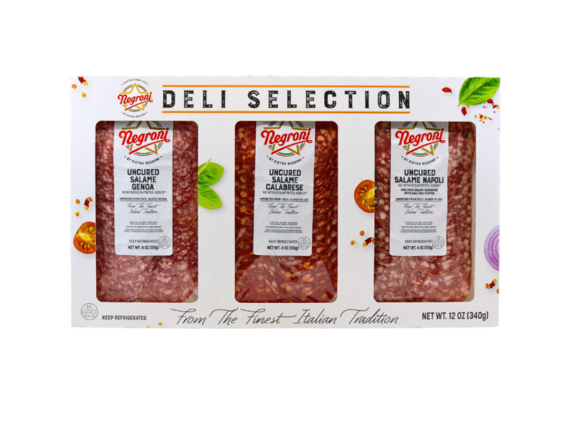 Negroni Salami Trio Holiday Box, Fennel, Genoa, & Calabrese
