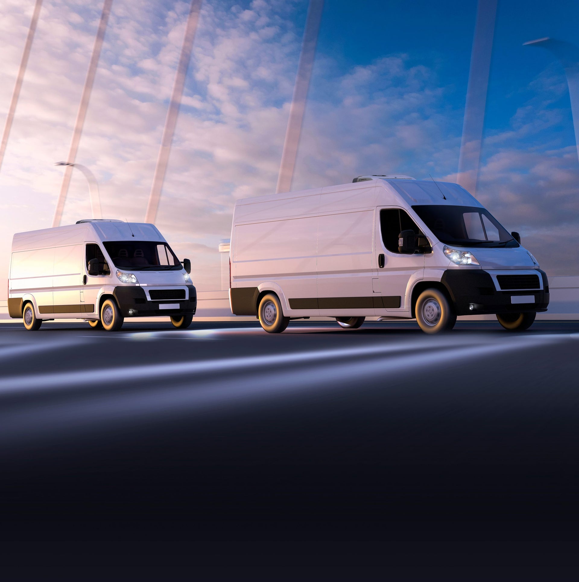 Hajjar Gourmet Foods refrigerated delivery vans