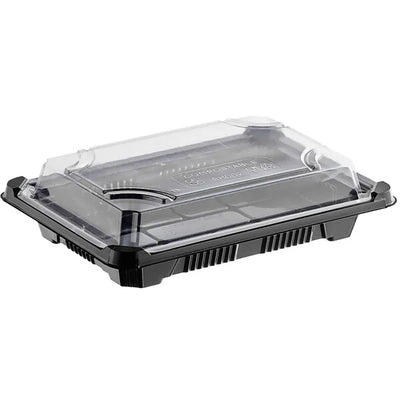 Clear PLA Sushi Takeout Container with Lid