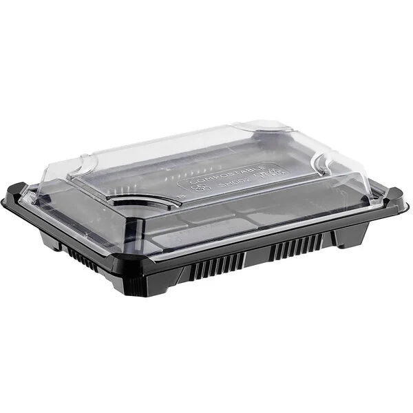 Clear PLA Sushi Takeout Container with Lid