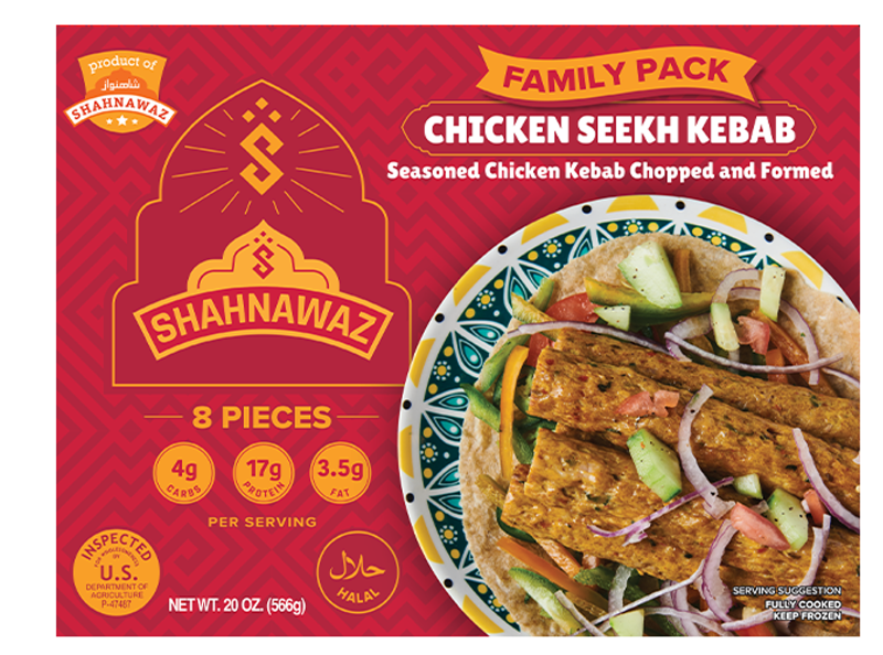 Shahnawaz Chicken Seekh Kebab Family Pack