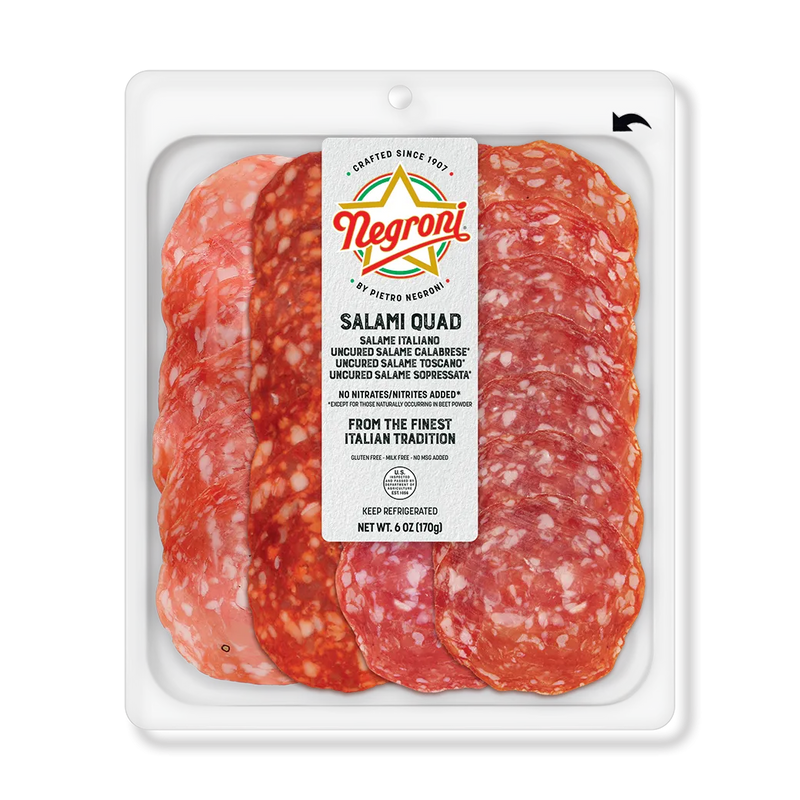 Negroni Salami "Quad" (Salame Italiano, Genoa, Salame Toscano, Sopressata)