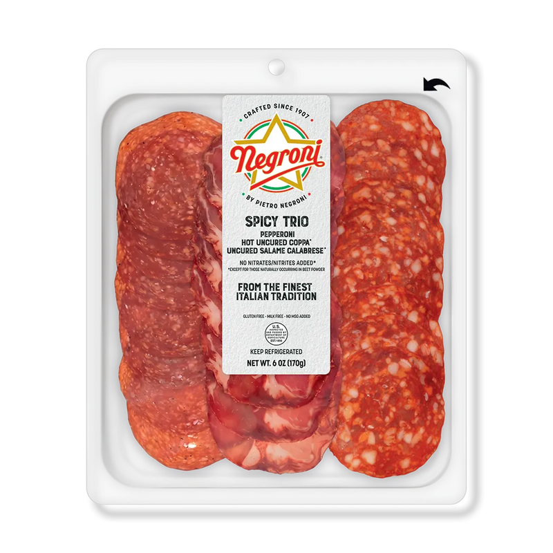 Negroni RT Spicy Trio (Pepperoni, Hot Uncured Coppa and Uncured Salame Calabrese)