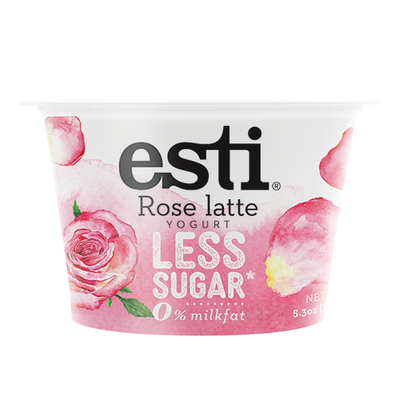 Esti Rose Latte 0% Less Sugar Yogurt