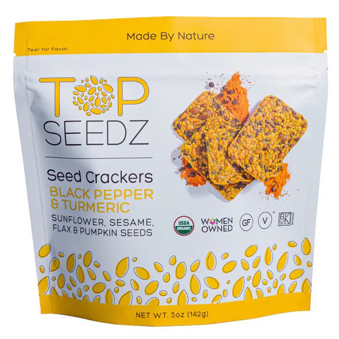 TOP Seedz Black Pepper Tumeric Crackers Pouch